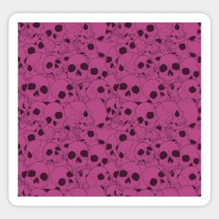 Pink skull pattern Sticker